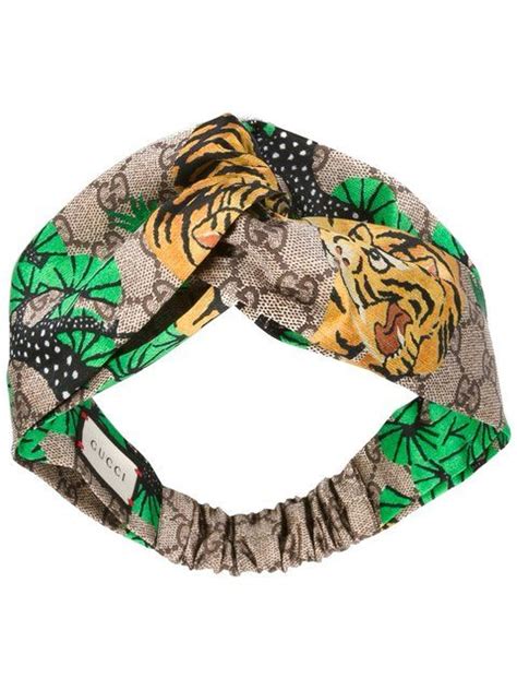 gucci tiger headband|gucci denim headband.